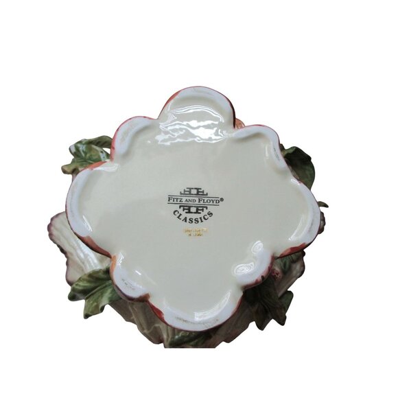 Vintage Fitz & Floyd Oceana Shell Centerpiece Bowl Y2K Retired GUC Small Chips - Picture 5 of 16